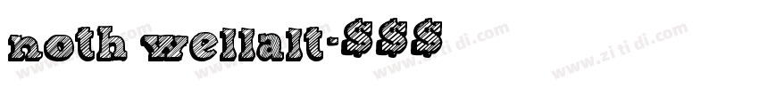 noth wellalt字体转换